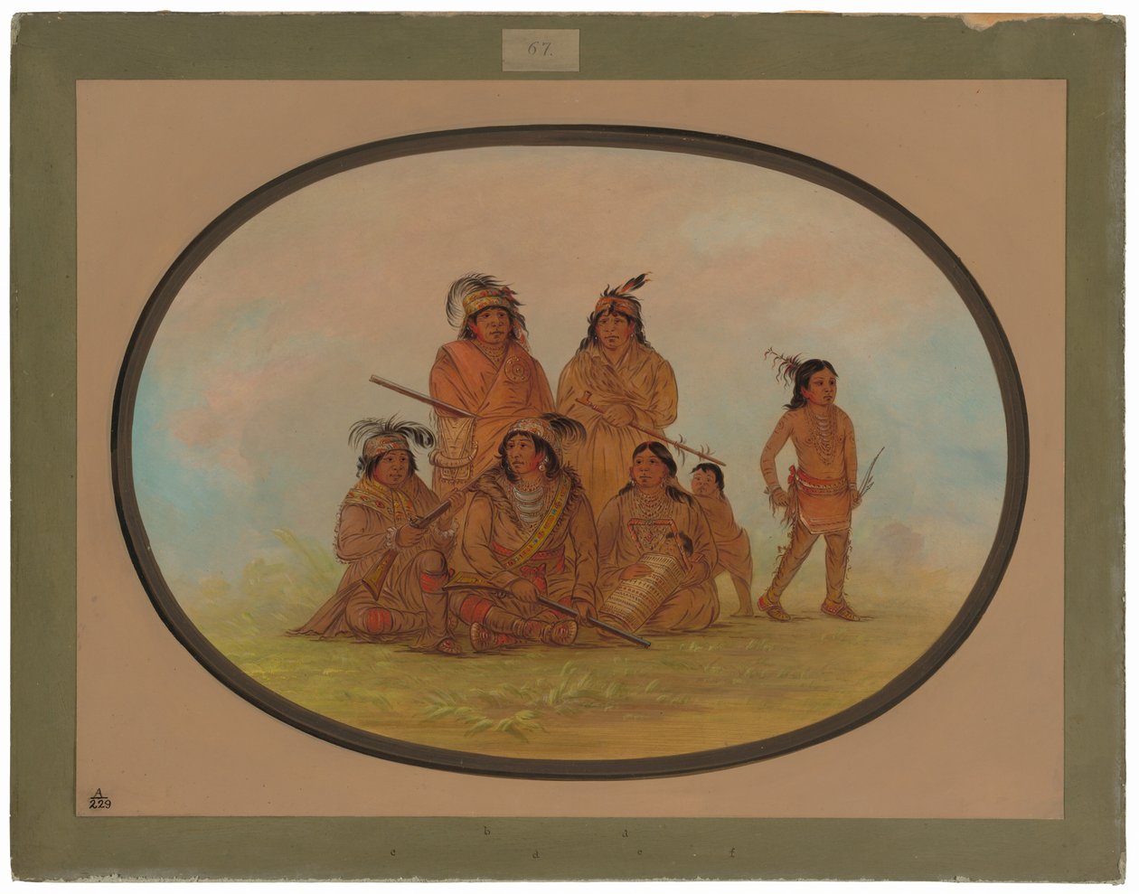 Indiani Seminole, prigionieri a Fort Moultrie da George Catlin
