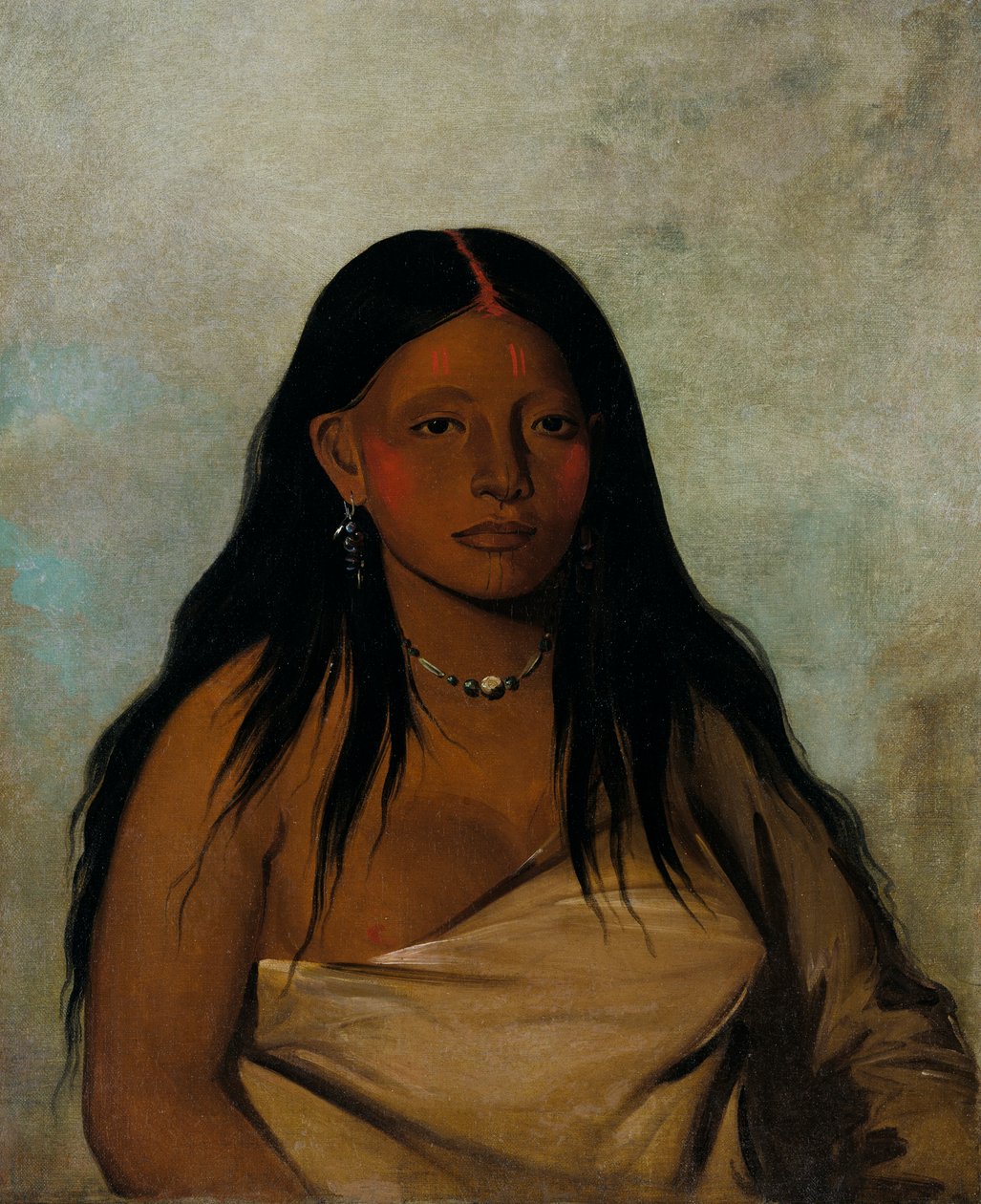 Shé-de-ah, Salvia Selvatica, una donna Wichita, 1834 da George Catlin