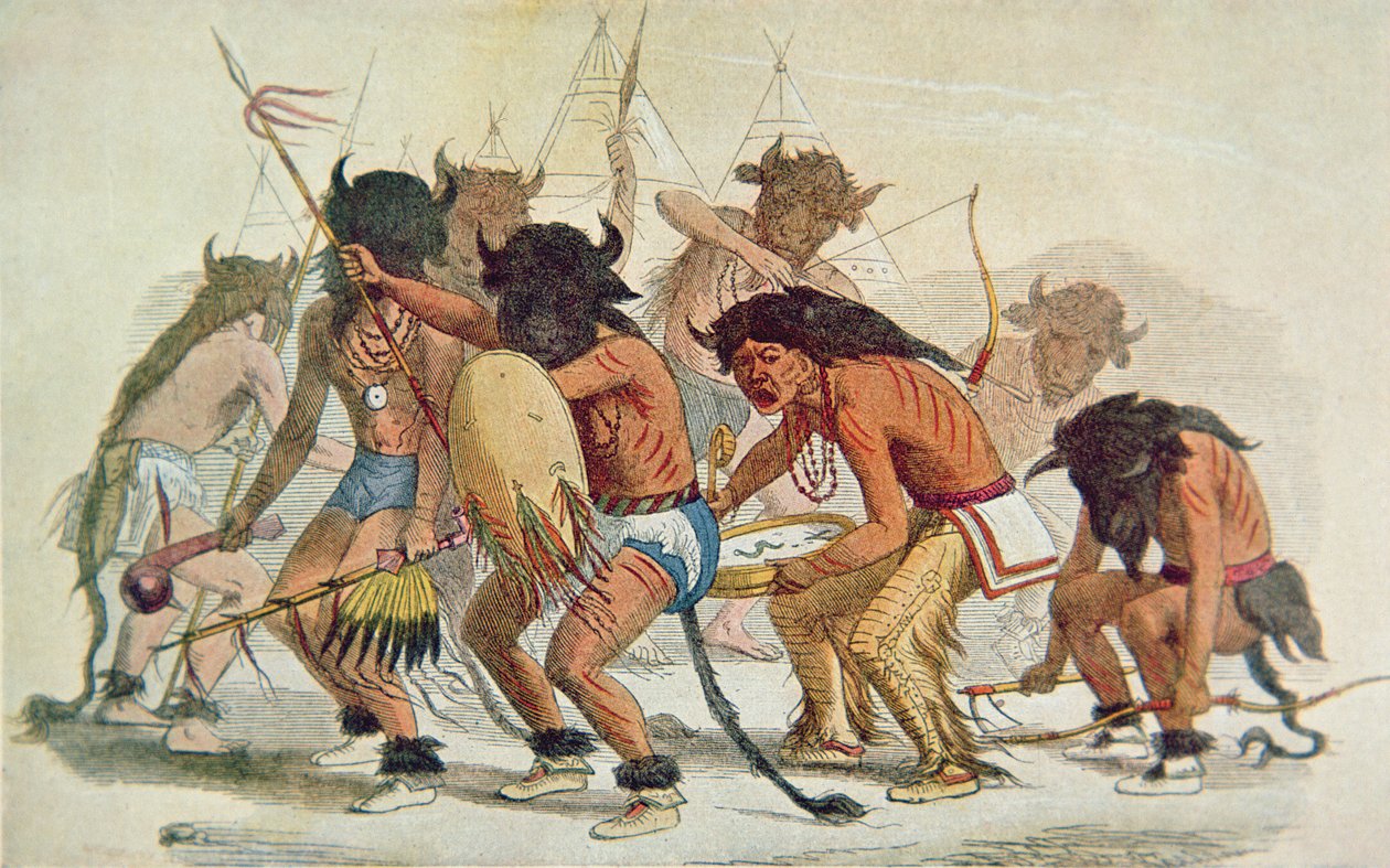Danza del bisonte Sioux da George Catlin
