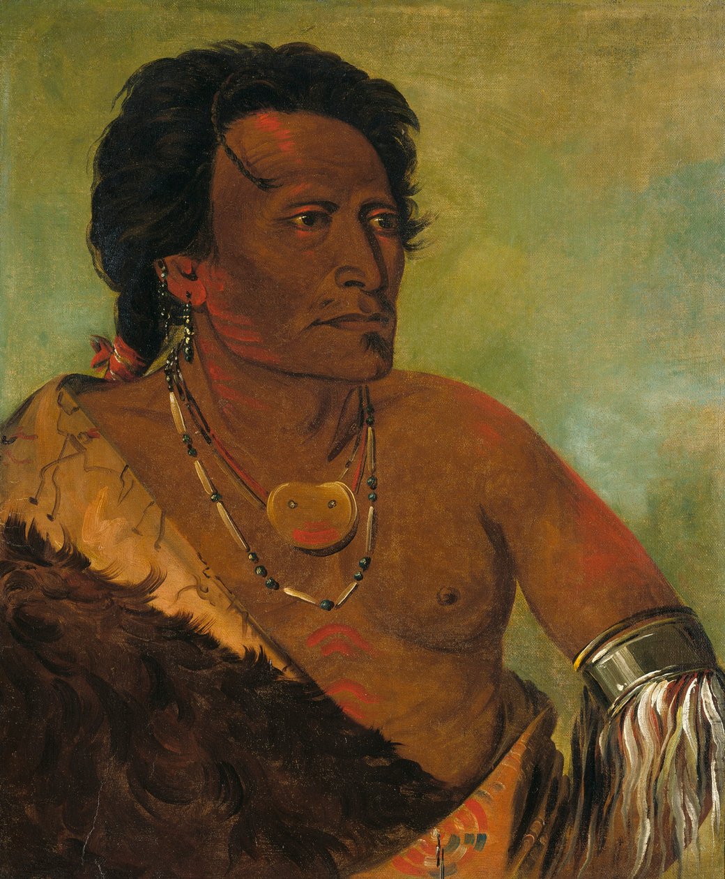 Sky-se-ró-ka, secondo capo della tribù da George Catlin
