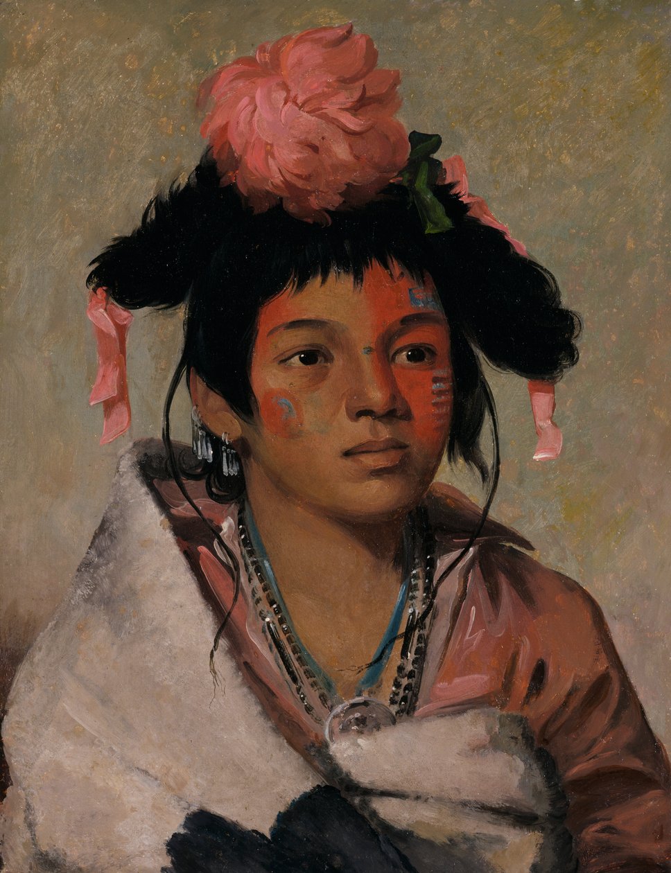 Tcha-káuk-o-ko-máugh, Grande Capo, un ragazzo, 1831 da George Catlin