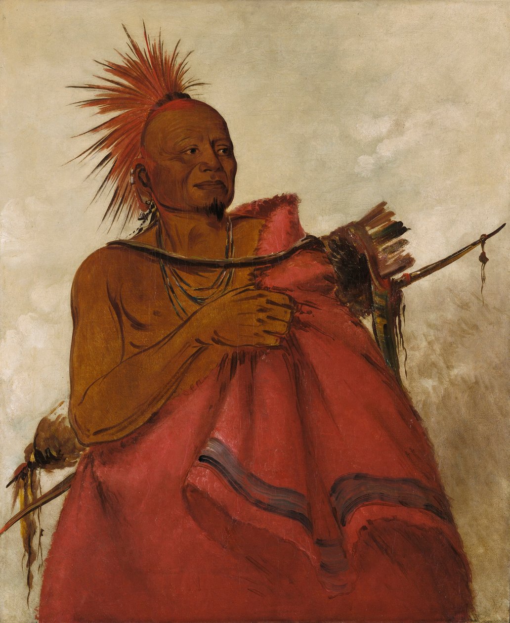 Tcha-tó-ga, Mad Buffalo, assassino di due uomini bianchi da George Catlin