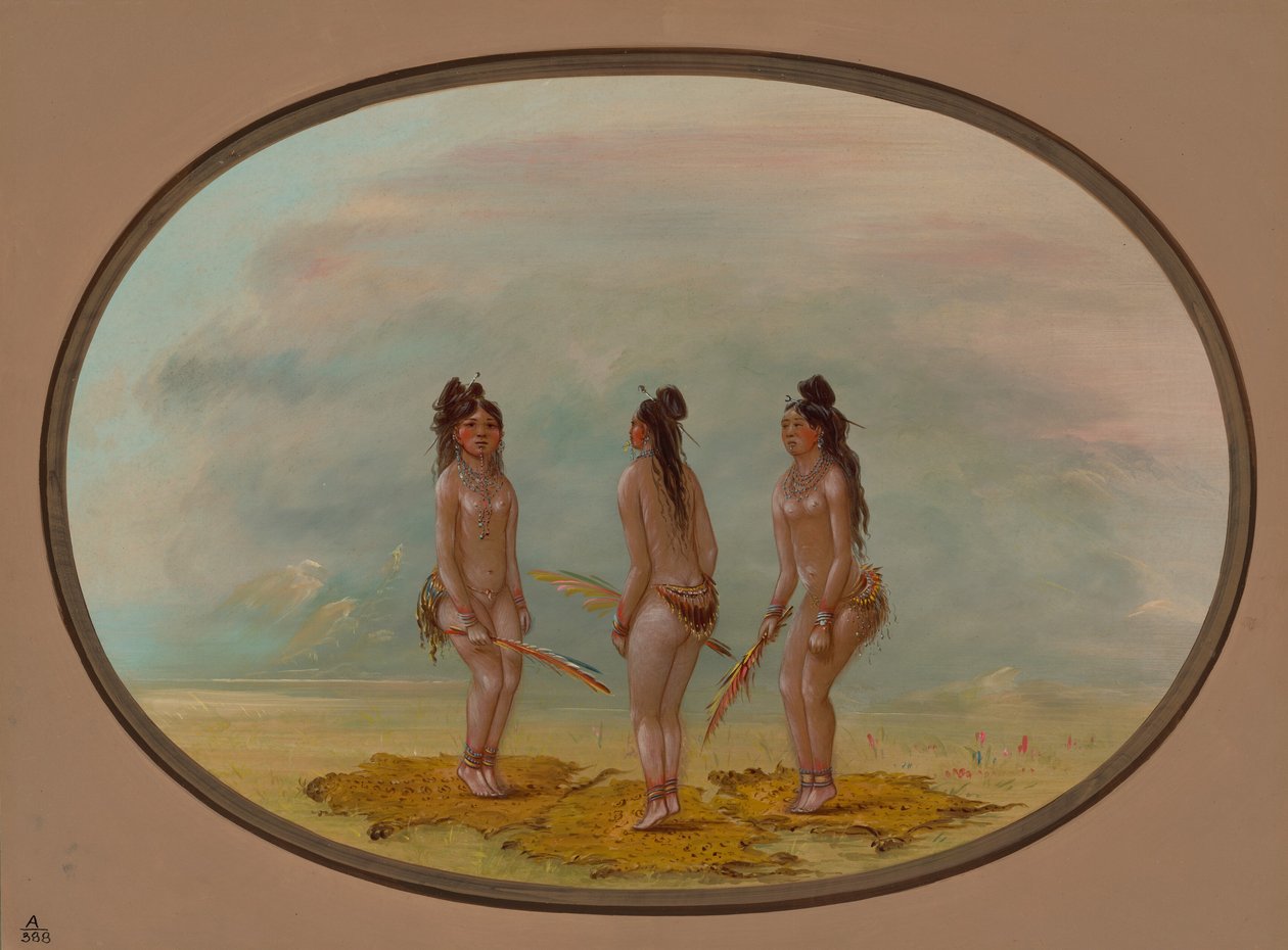 La bella danza - Goo-a-give, 1854-1869 da George Catlin