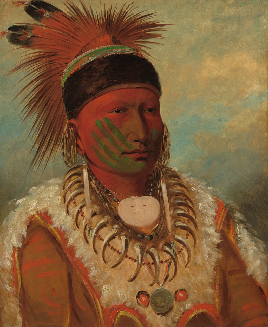 La nuvola bianca, capo degli Iowas da George Catlin