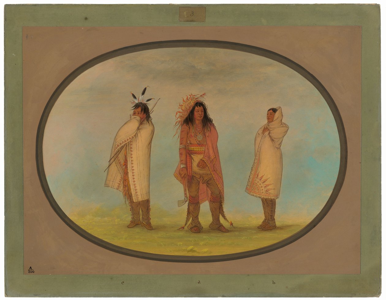 Tre indiani irochesi da George Catlin