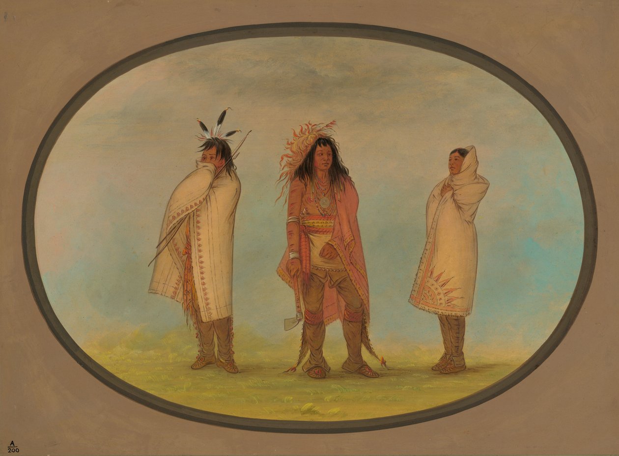 Tre indiani irochesi da George Catlin