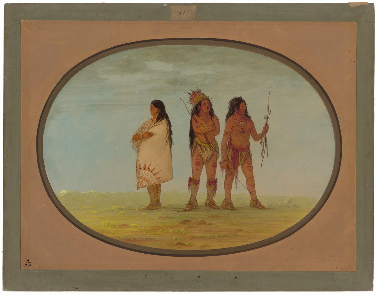 Tre Indiani Navajo da George Catlin