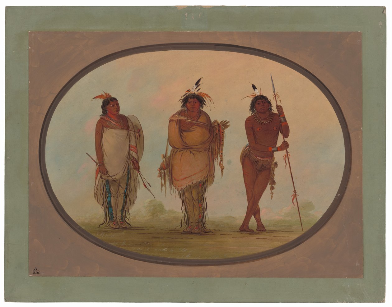 Tre indiani Yumaya da George Catlin