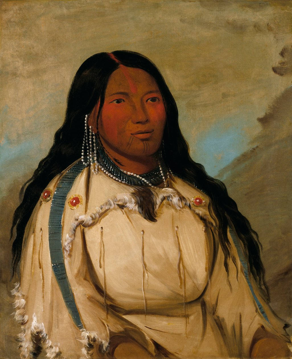 Tow-ée-ka-wet, una donna Cree da George Catlin