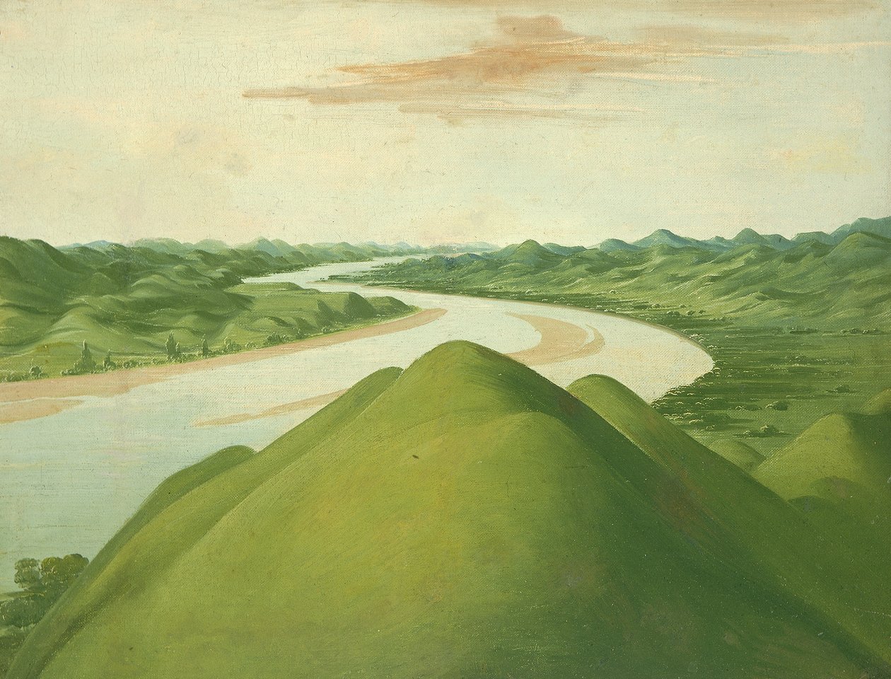 Vista nelle Cross Timbers, Texas, 1832 o 1834-1835 da George Catlin