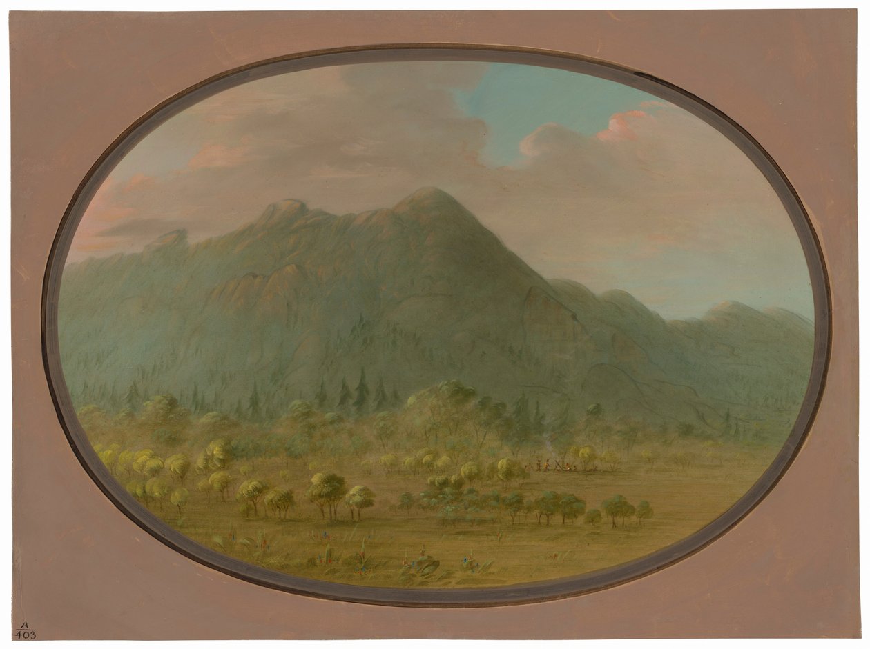 Veduta delle Montagne di Cristallo da George Catlin