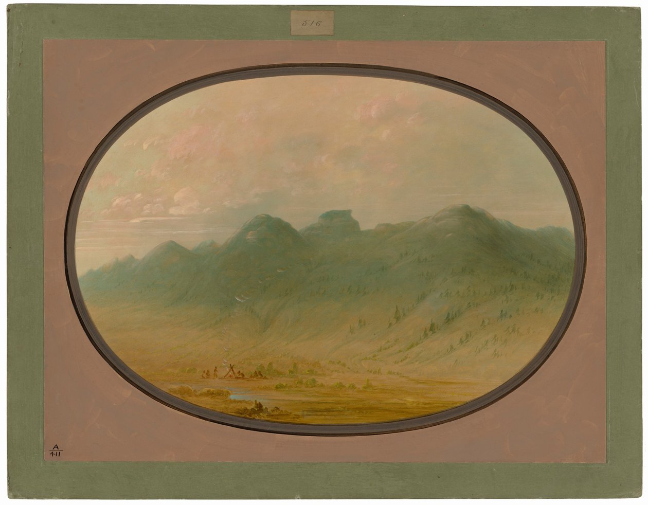 Vista delle Montagne di Cristallo, Brasile da George Catlin
