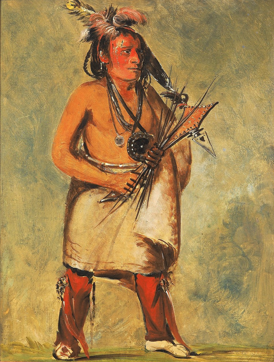 Wa-kon-chásh-kaw, Colui che viene sul tuono da George Catlin