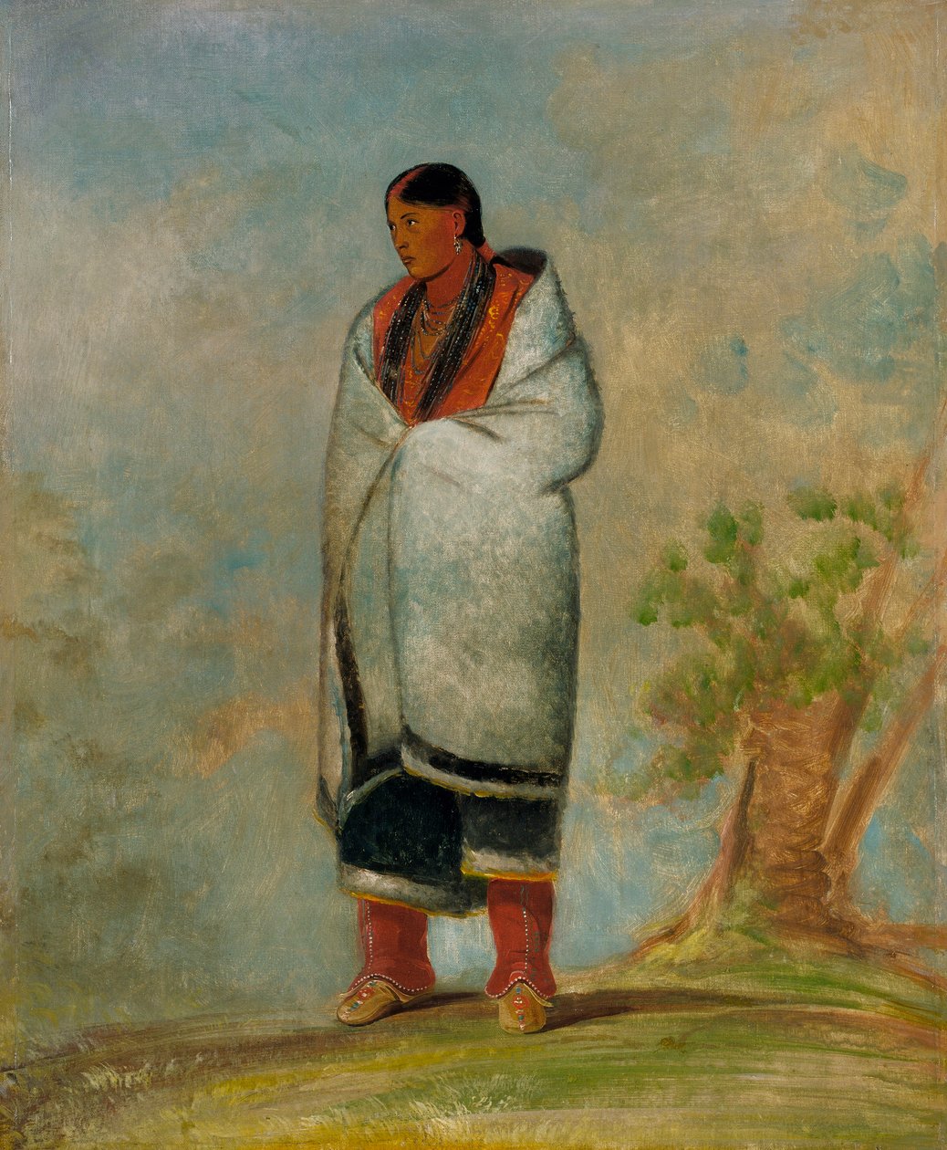 Wa-quóth-e-qua, La moglie di Buck, La moglie della balena da George Catlin