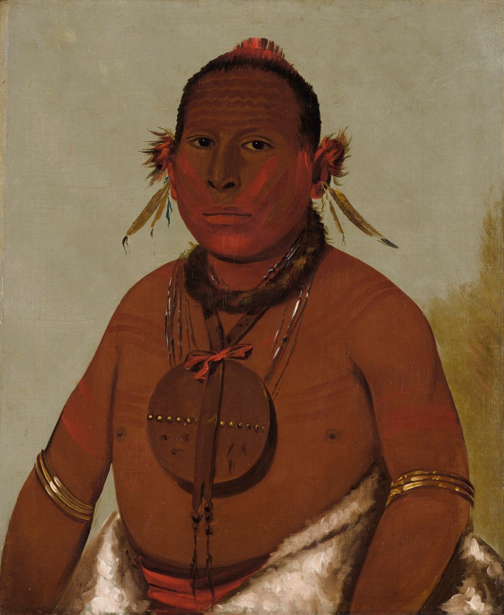 Wa-sáw-me-saw, Tuono ruggente, figlio più giovane di Black Hawk da George Catlin