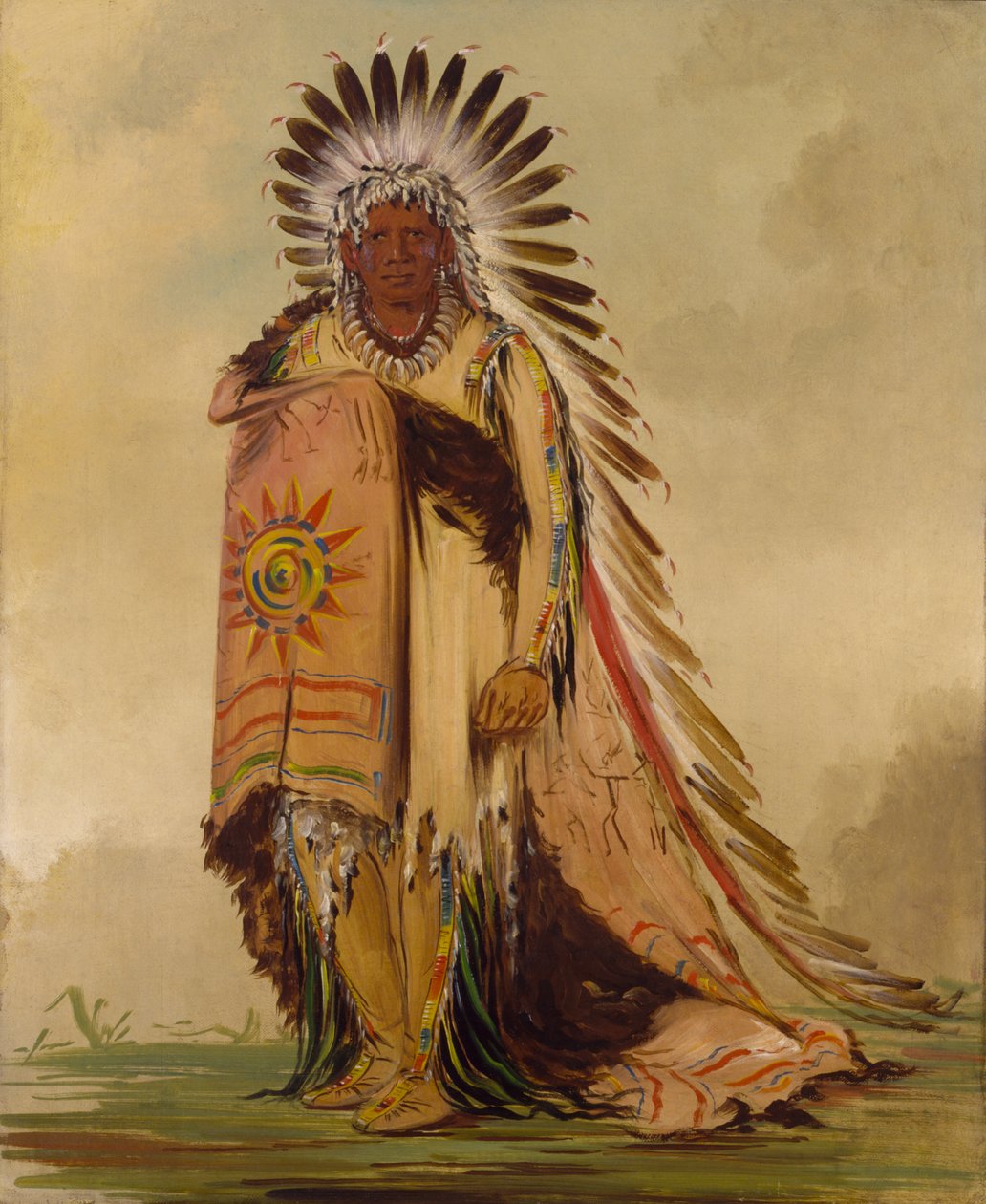 Wán-ee-ton, capo della tribù da George Catlin