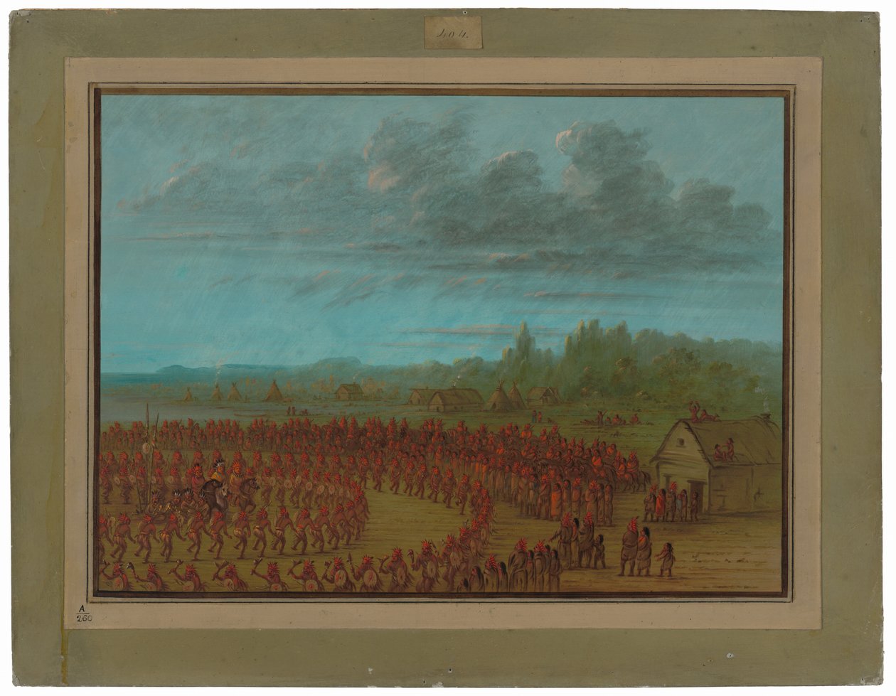 Danza di Guerra dei Saukies da George Catlin