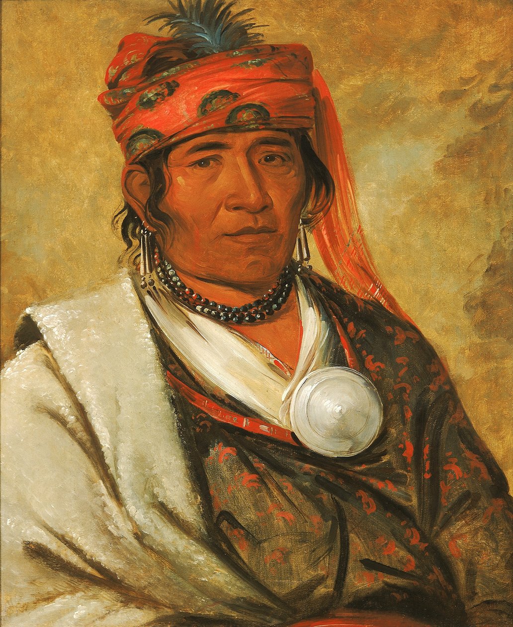 Ye-hów-lo-gee, la Nuvola, un Capo da George Catlin