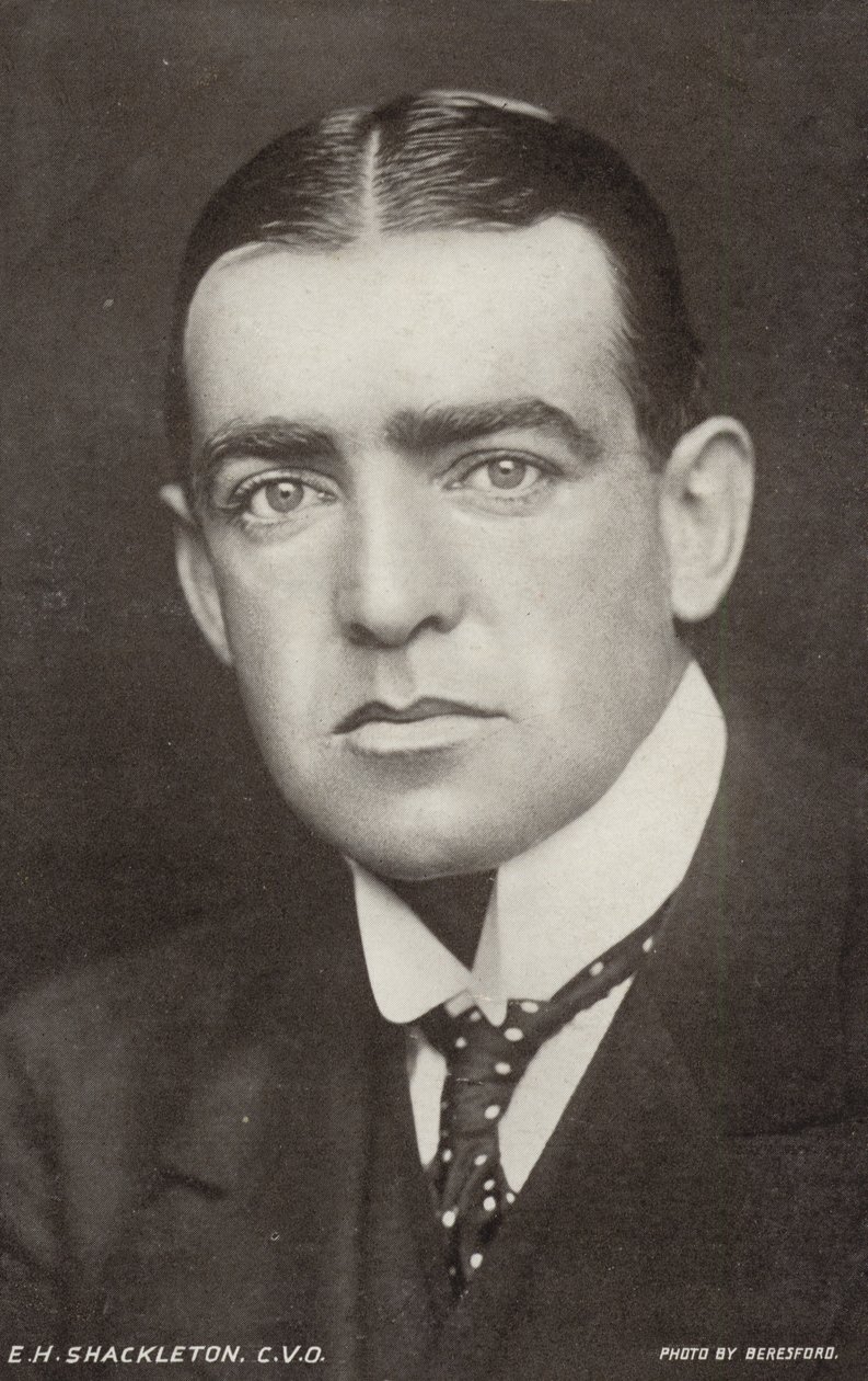 Ernest Shackleton (1874-1922), esploratore atlantico britannico (foto b/n) da George Charles Beresford