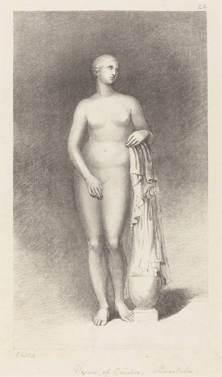 Venere di Cnido, di Prassitele da George Childs after John Flaxman