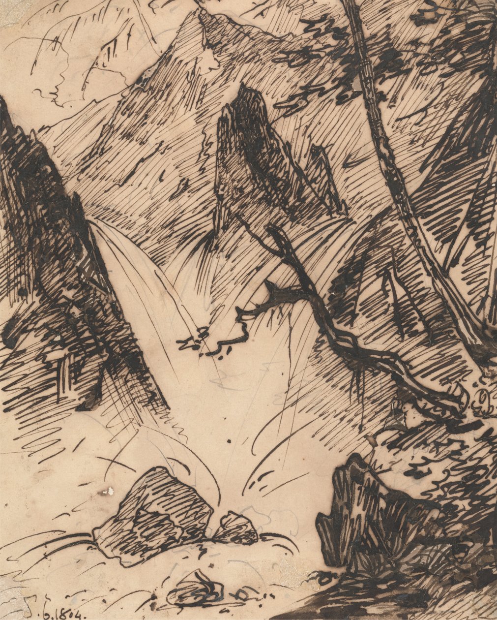 Un Torrente Indiano da George Chinnery