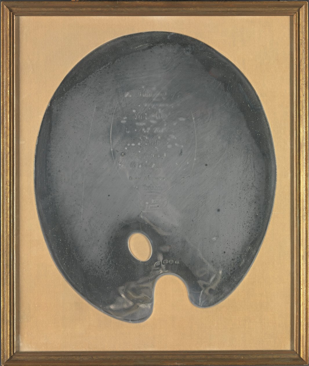 George III Irisches Silber: George Chinnery Palette, präsentiert dem Künstler von den Künstlern von Dublin, 27. Juli 1801 da George Chinnery