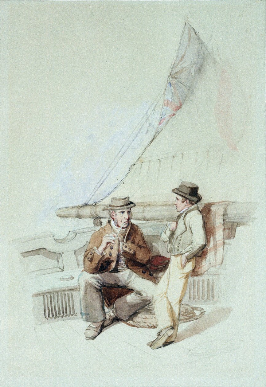 Bramble e Jack portati in un porto francese da George Clarkson Stanfield