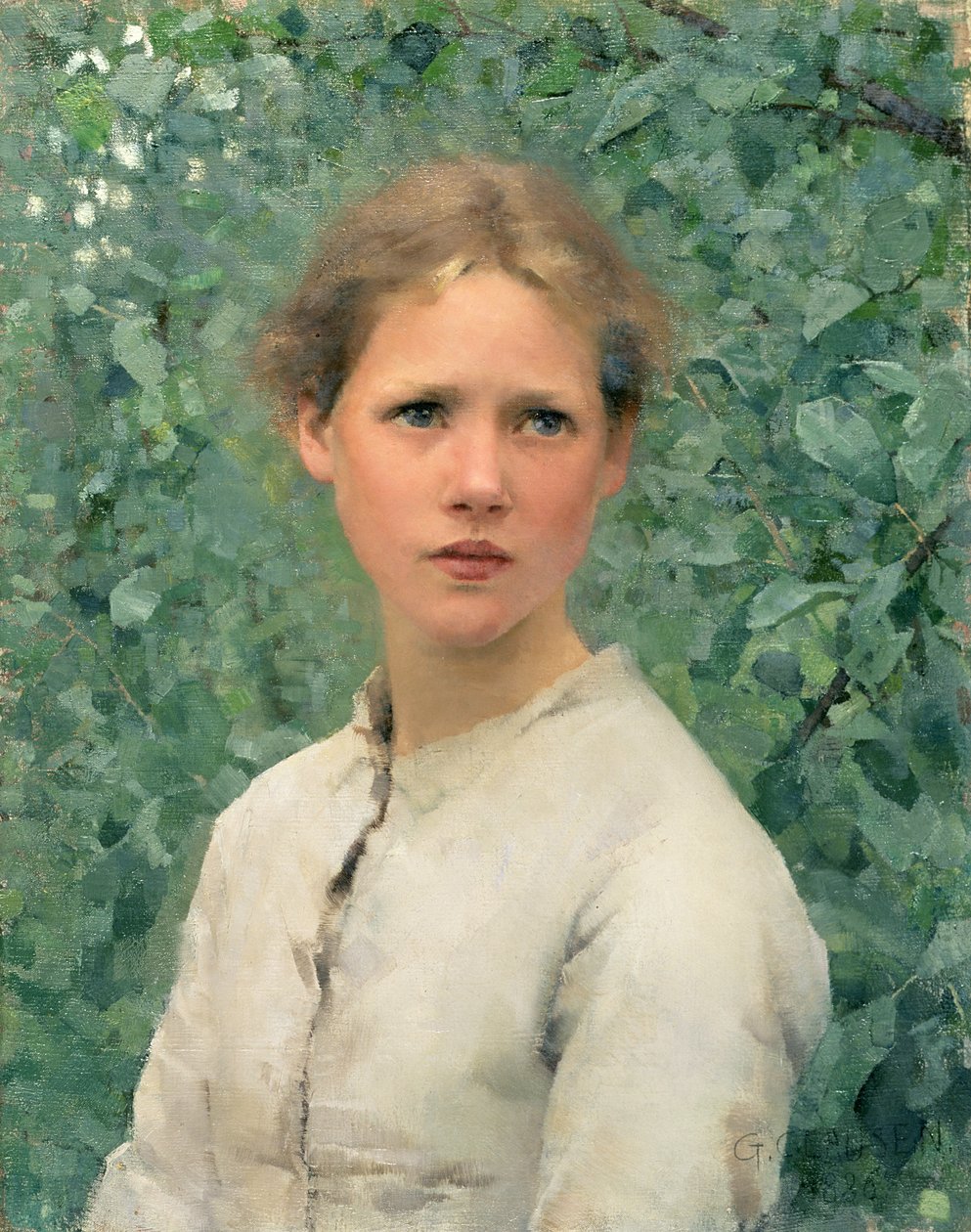 Testa di ragazza da George Clausen