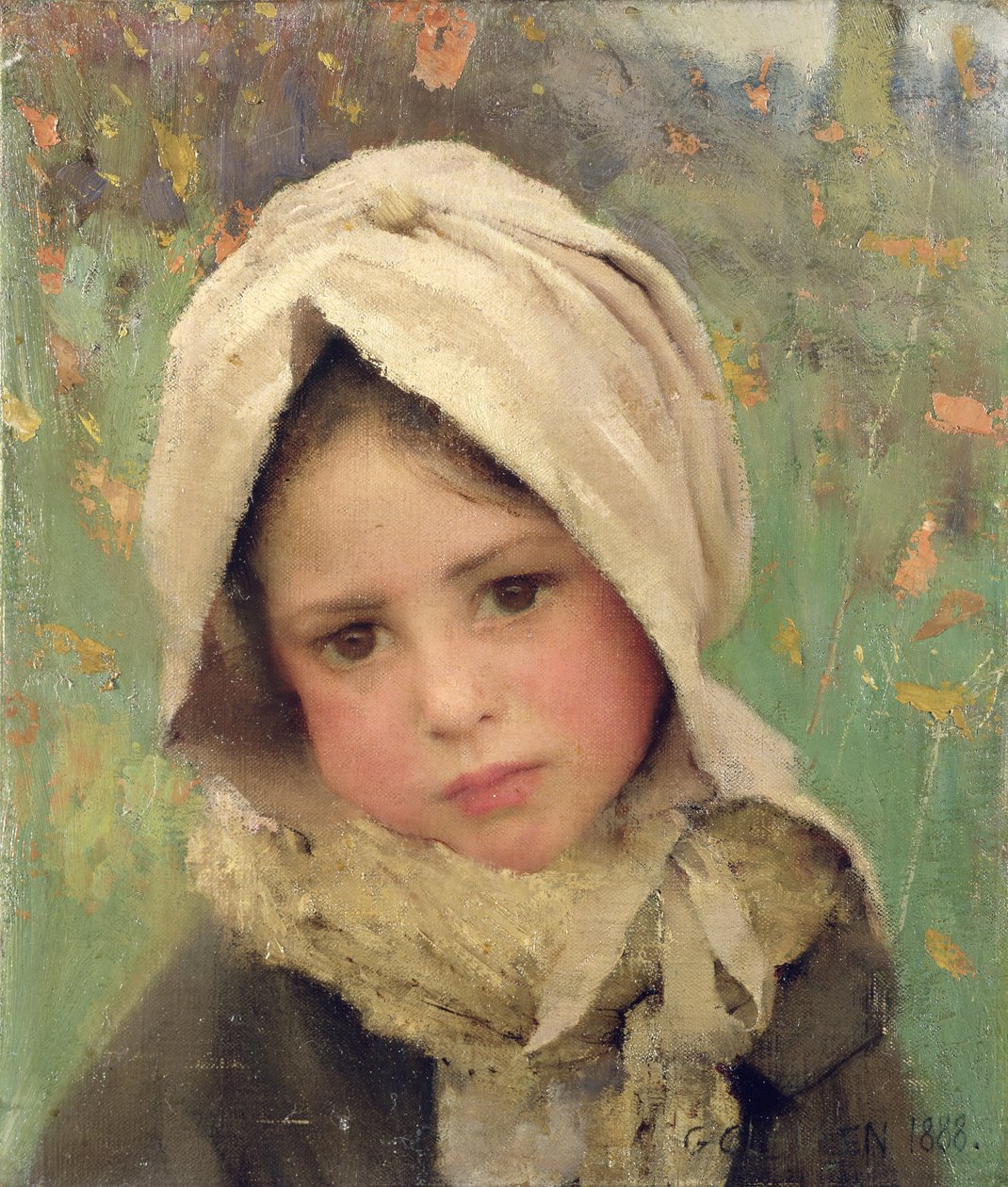 Un bambino piccolo da George Clausen