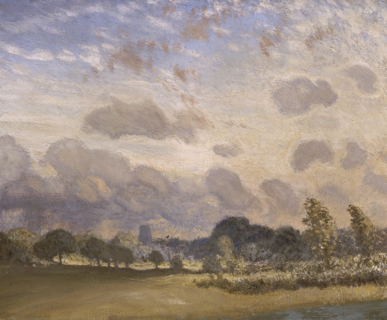 Chiesa di Clavering (olio su tela) da George Clausen