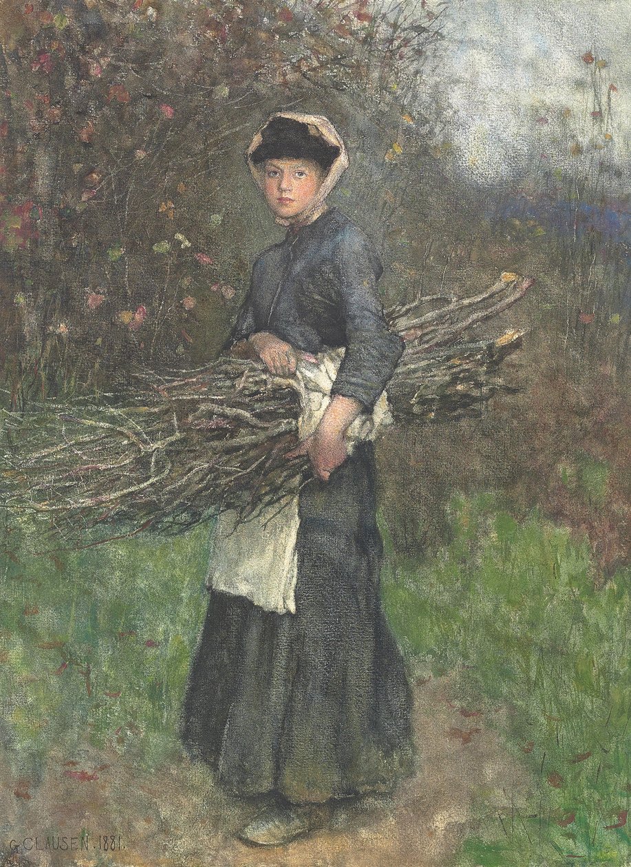 Raccolta di legna da ardere da George Clausen