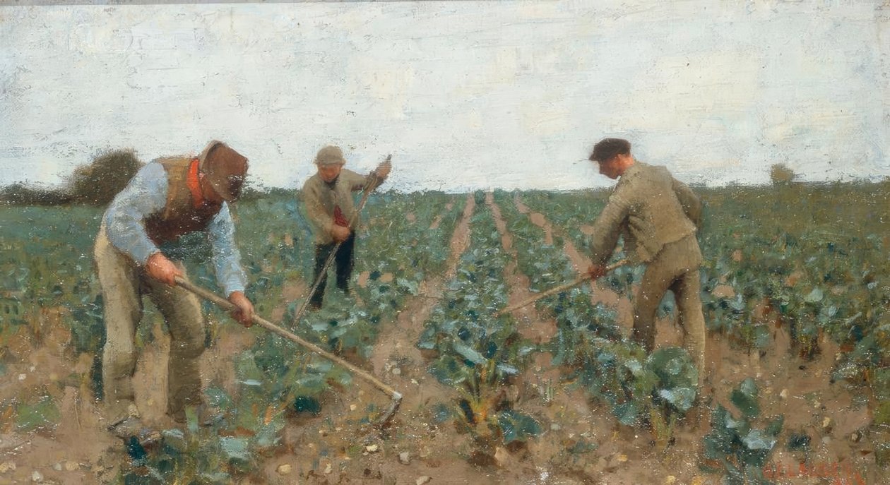 Zappare la terra da George Clausen