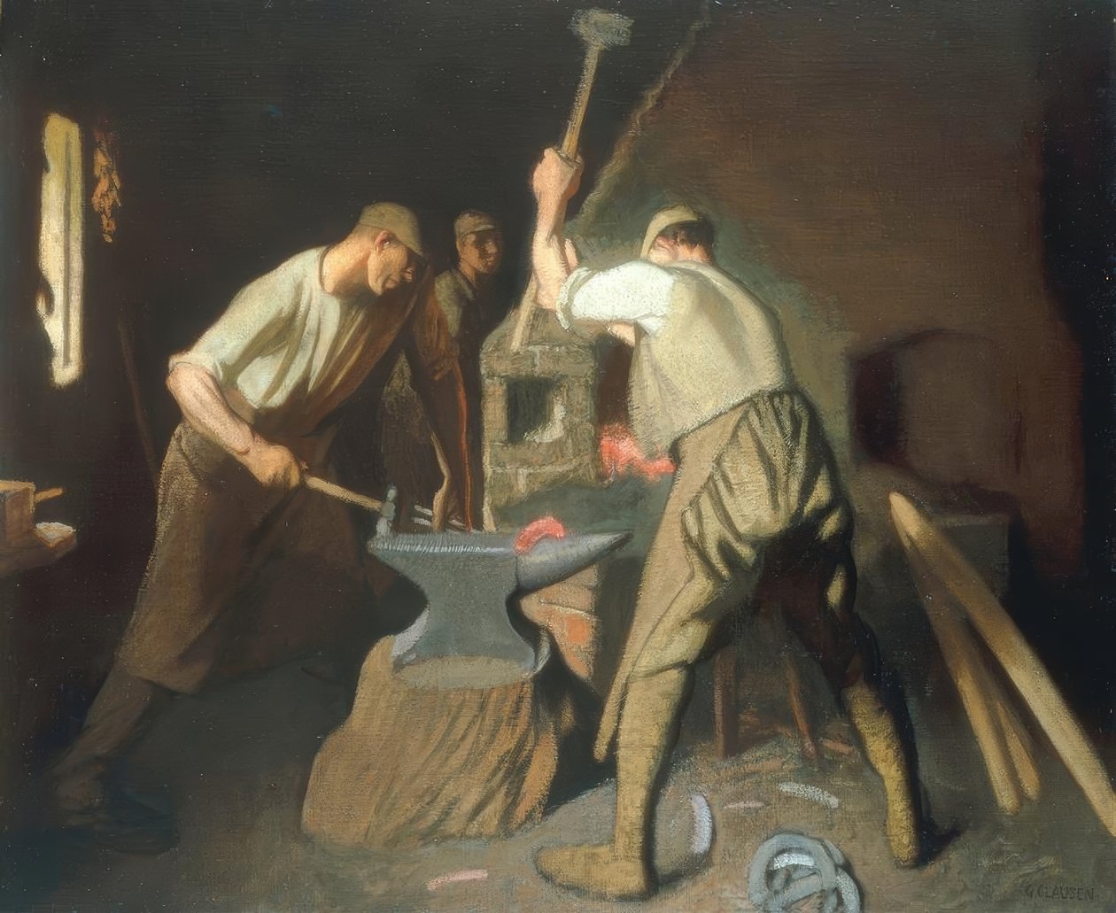 Il nostro fabbro da George Clausen