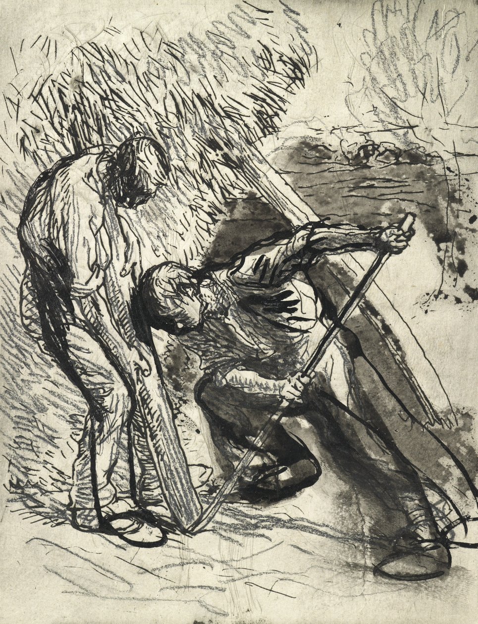 Sostenere il pagliaio, c.1900 da George Clausen