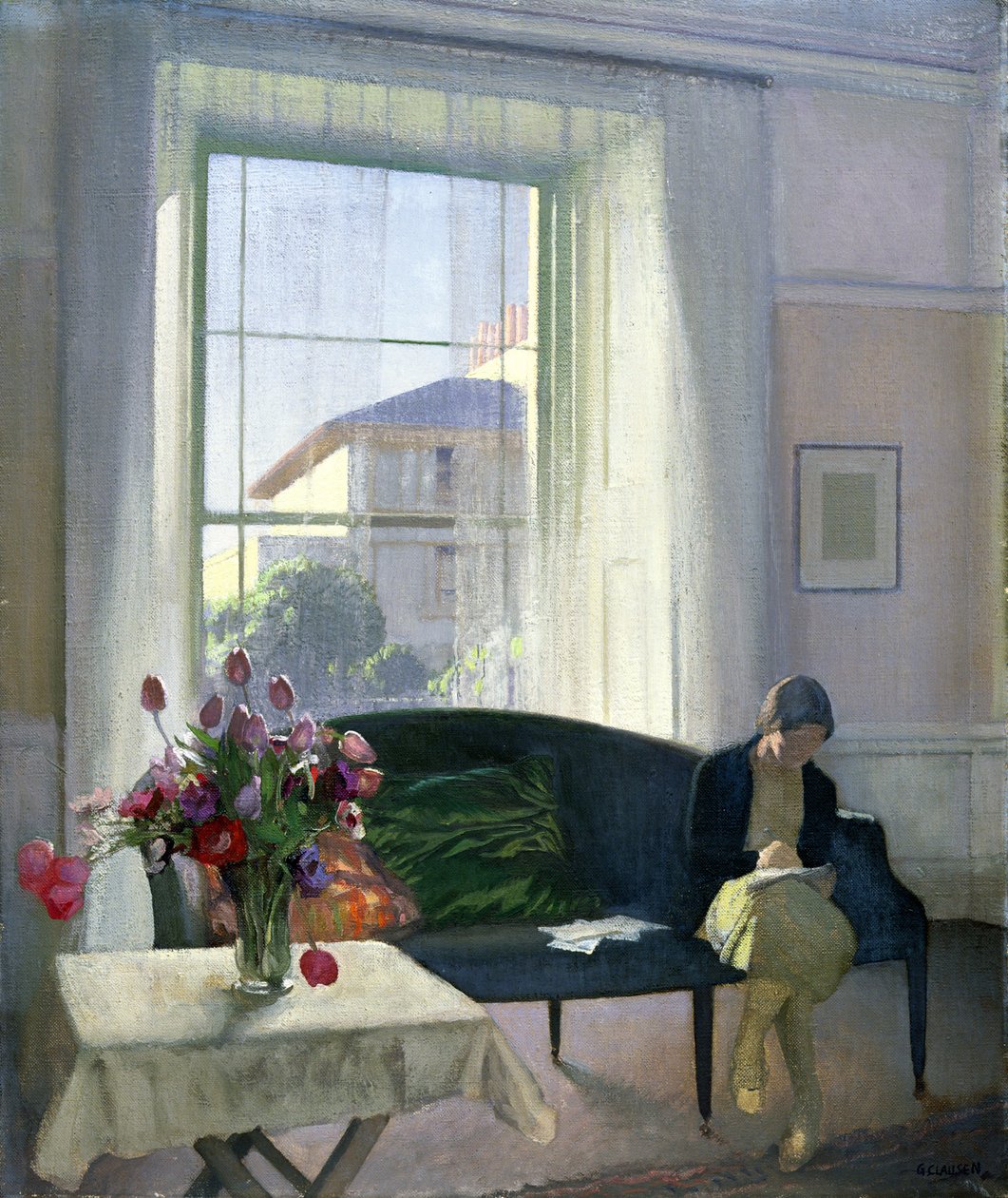 La stanza tranquilla da George Clausen