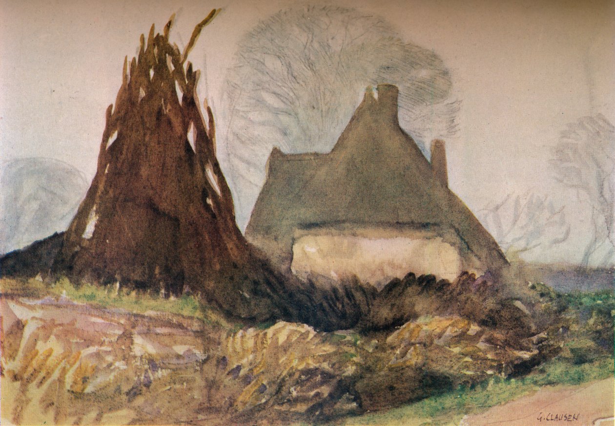 Cottage del boscaiolo, c20° secolo 1931 da George Clausen