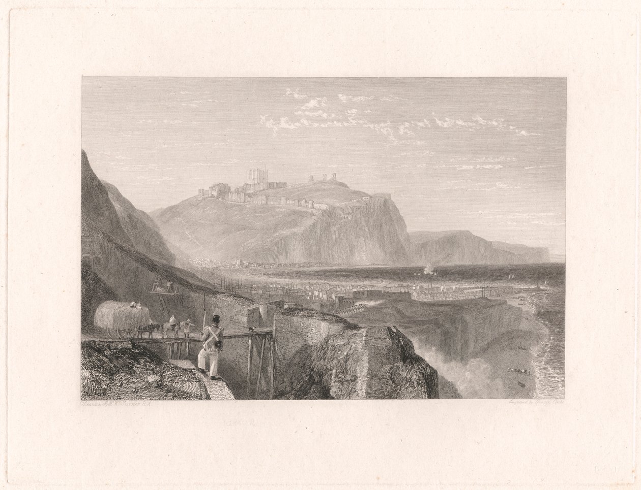 Dover dalla scogliera di Shakespeare da George Cooke