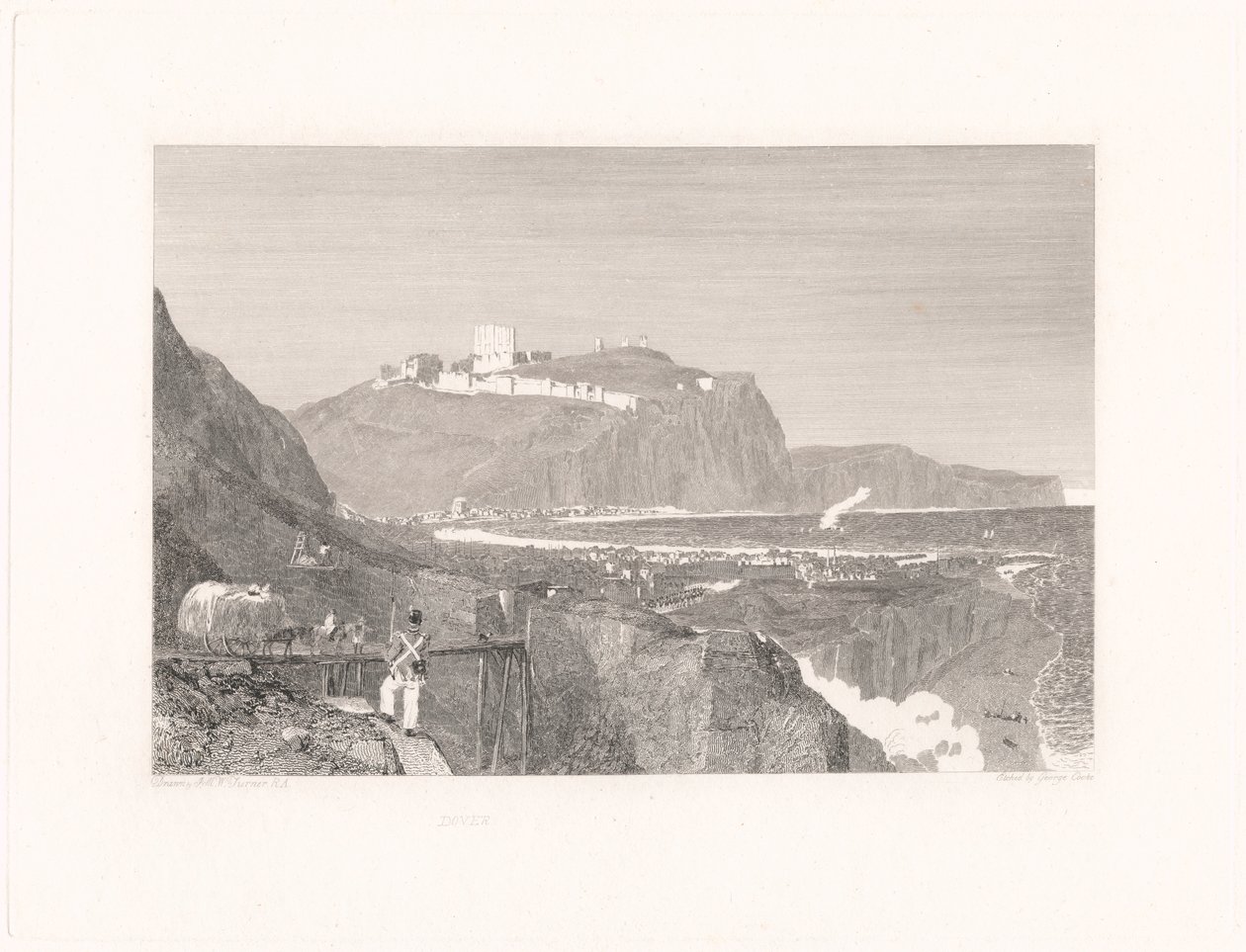 Dover dalla scogliera di Shakespeare da George Cooke