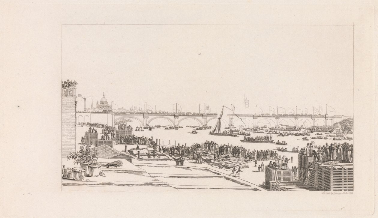 Inaugurazione del Ponte di Waterloo da George Cooke
