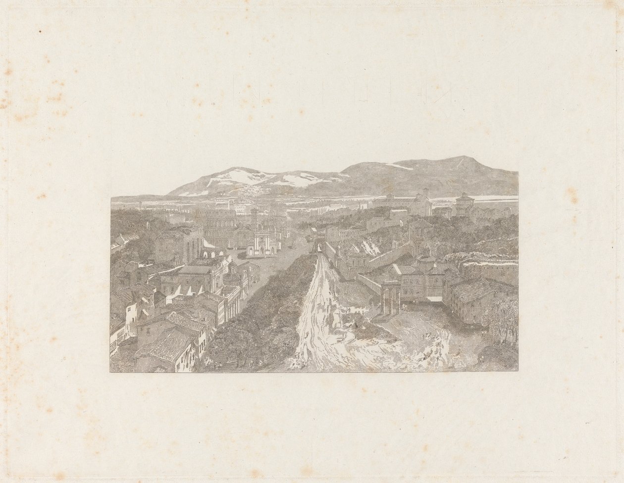 Il Foro Romano dalla Torre del Campidoglio da George Cooke