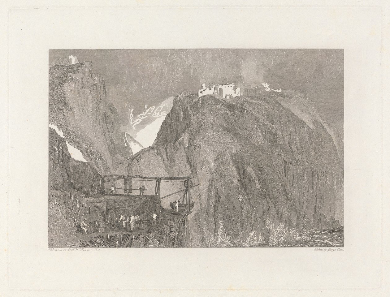 Castello di Tintagel, Cornovaglia da George Cooke