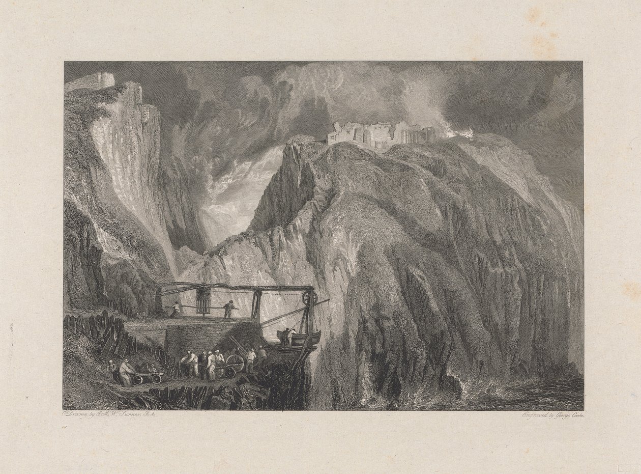 Castello di Tintagel, Cornovaglia da George Cooke