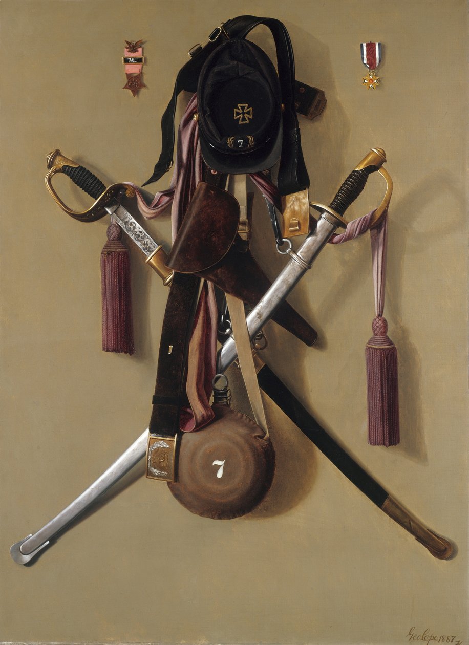 Regalia della Guerra Civile del Maggiore Levi Gheen McCauley da George Cope
