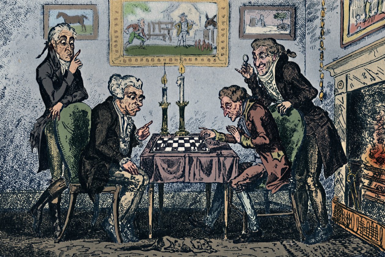 Una partita a scacchi, 1948 da George Cruikshank