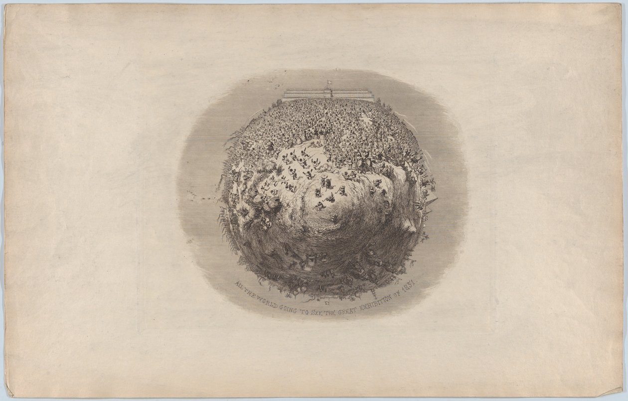 Tutto il Mondo sta per Vedere la Grande Esposizione del 1851, 1851 da George Cruikshank