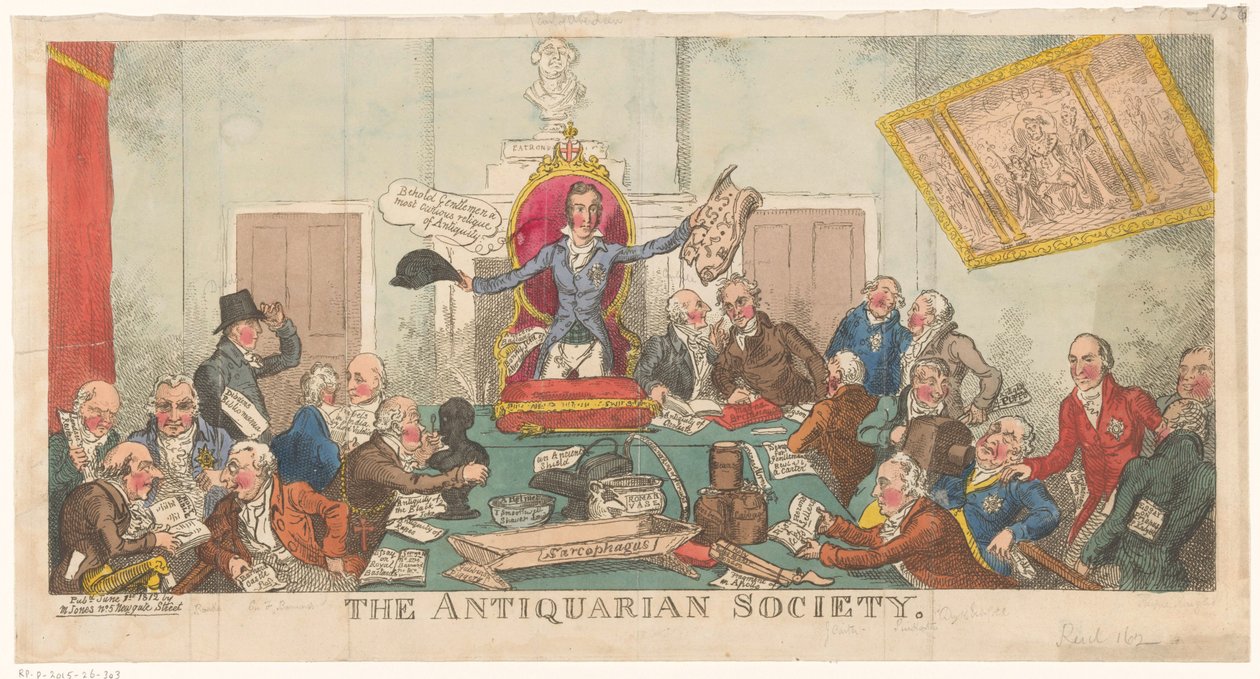 Versammlung der Society of Antiquaries da George Cruikshank