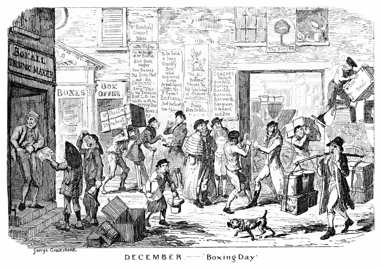 Dicembre - Boxing Day da George Cruikshank