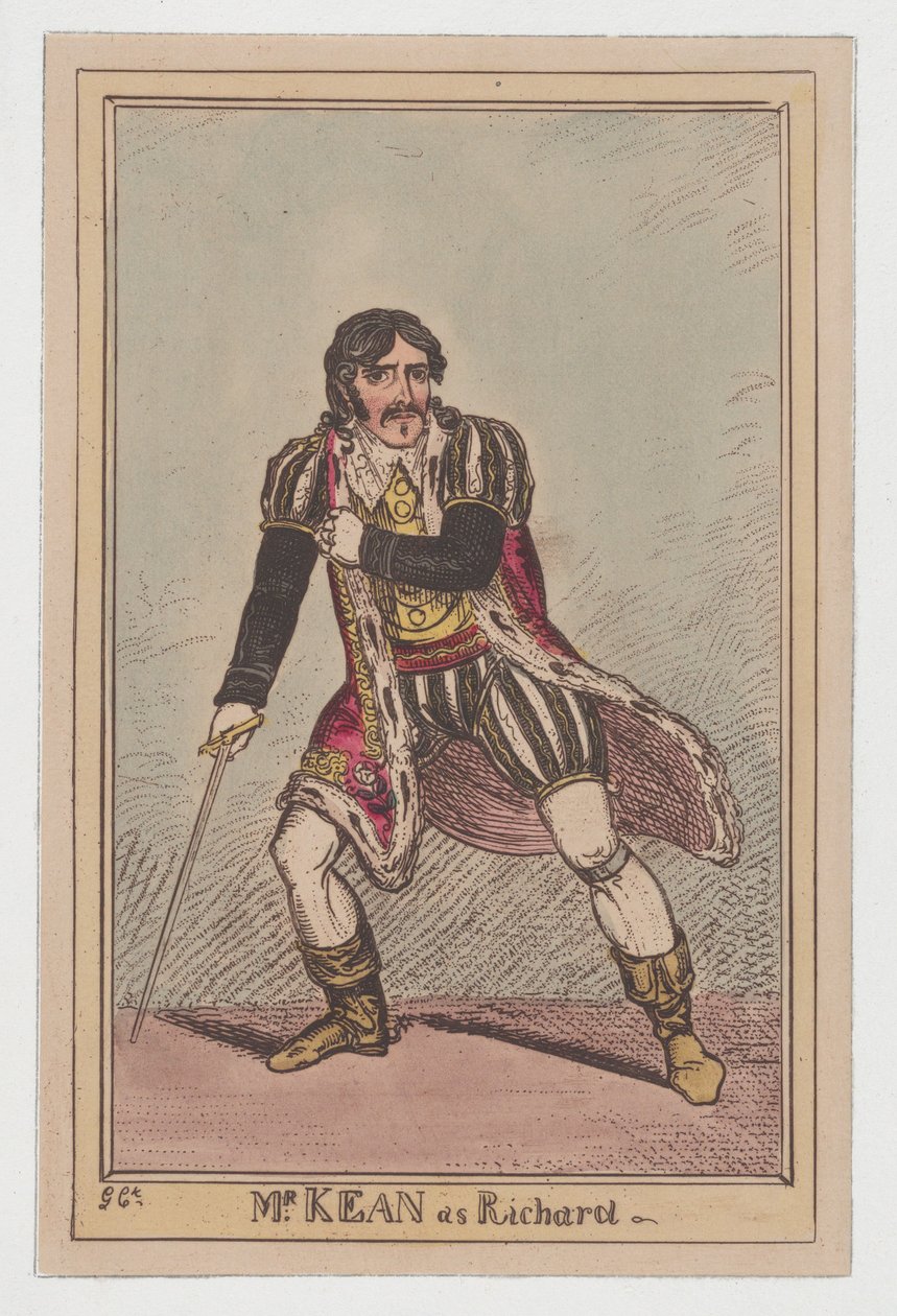 Edmund Kean come Riccardo III da George Cruikshank