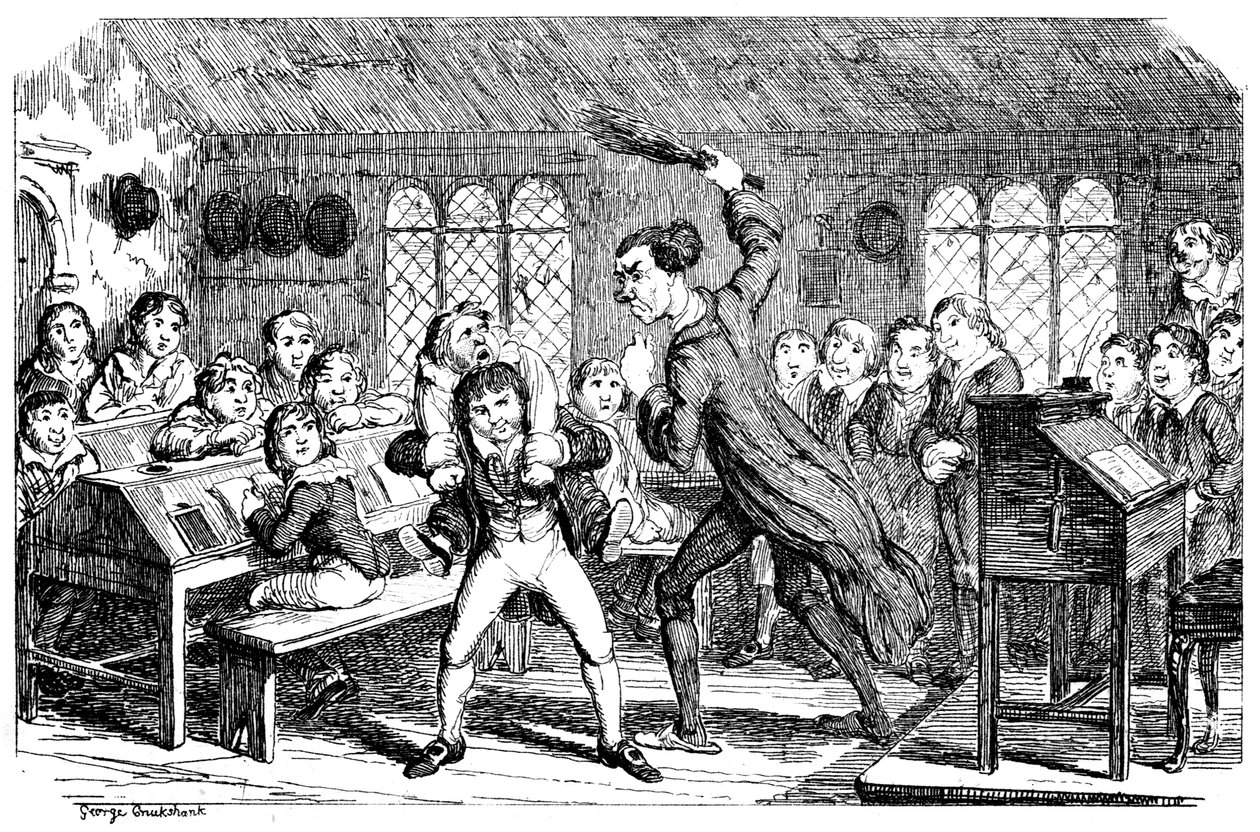 Febbraio - Tempo di Taglio, 1839 da George Cruikshank