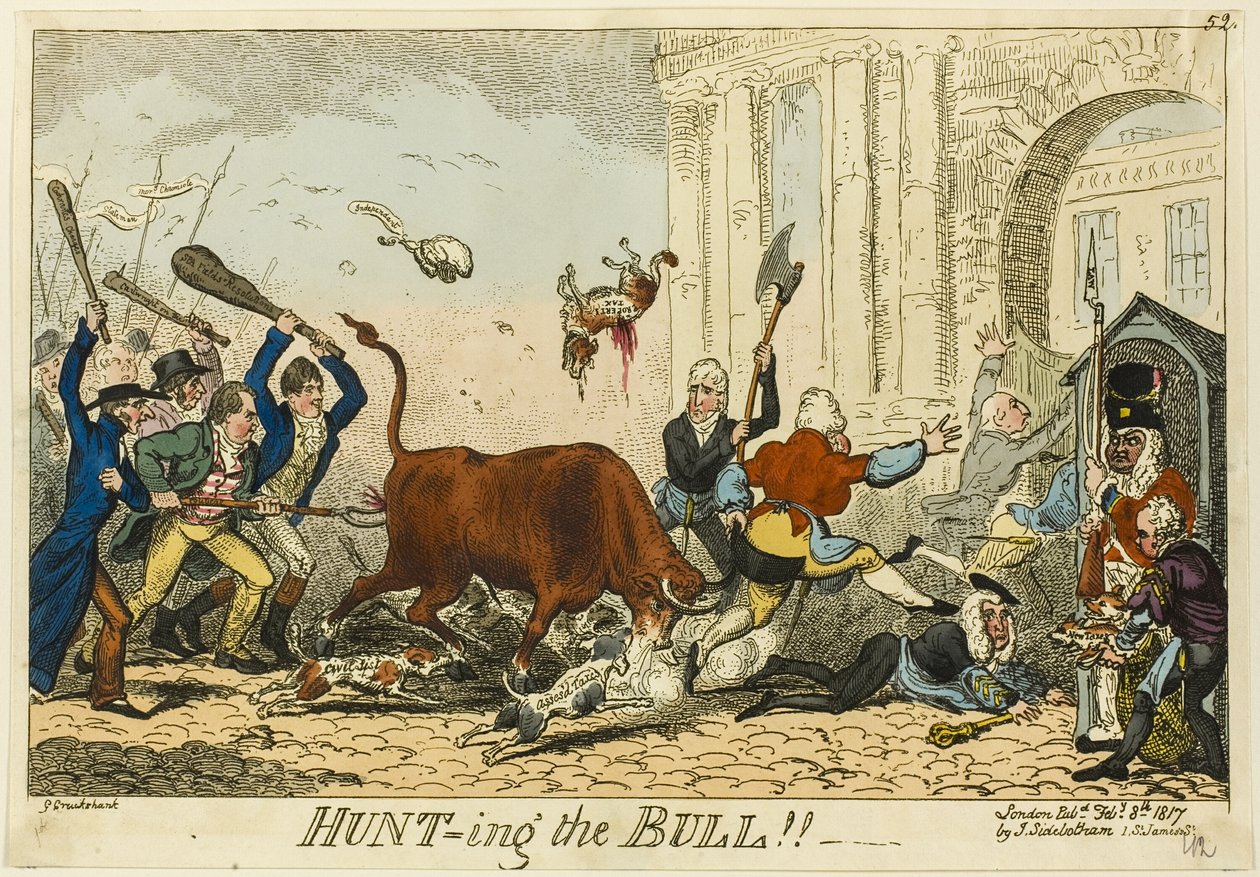 A caccia del Toro! da George Cruikshank